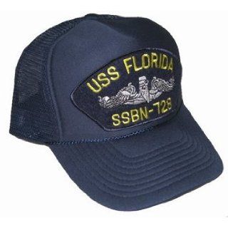 Navy Ships Trucker Hat   USS Florida SSBN 728: Clothing