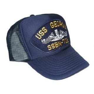 Navy Ships Trucker Hat   USS Georgia SSBN 729: Novelty Baseball Caps: Clothing