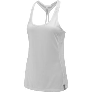 UNDER ARMOUR Womens Fly By Stretch Mesh Tank Top   Size XS/Extra Small, White