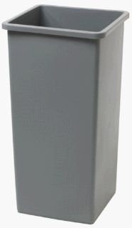 Rubbermaid Commercial   Untouchable Containers Gray Rigid Square Container Liner 35.5 Gal Capac: 640 3569 88 Gray   gray rigid square container liner 35.5 gal capac: Home Improvement