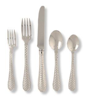 Lunt Coco Stainless Steel Flatware 5 Piece Place Setting, Service for 1: Kitchen & Dining