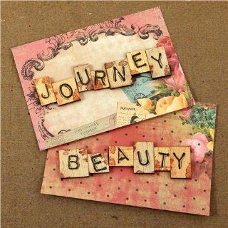 Prima   Romance Novel Collection   Wood Embellishments   Scrabble Words   Journey, Beauty