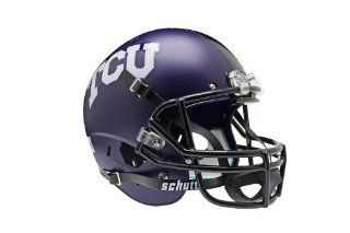 NCAA TCU Horned Frogs Replica XP Helmet   Alternate 1 (Matte Purple) : Sports Related Collectible Mini Helmets : Sports & Outdoors