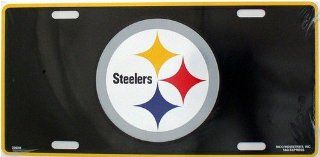 Pittsburgh Steelers NFL Embossed Aluminum Automotive Novelty License Plate Tag Sign: Automotive