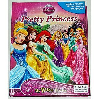 Disney Princess   Pretty Princess Storybook Playset with 12 Figures (My Busy Book): Toys & Games