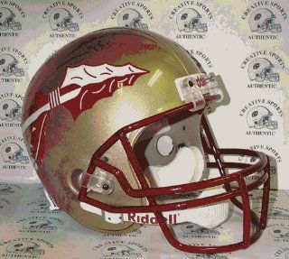 Florida State Seminoles   Riddell NCAA Full Size Deluxe Replica Football Helmet : Sports Related Collectibles : Sports & Outdoors