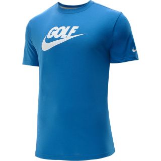 NIKE Mens Sport Golf Short Sleeve T Shirt   Size Small, Military Blue