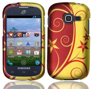 Samsung Galaxy Centura S738C ( Straight Talk , Net10 , Tracfone ) Phone Case Accessory Wonderful Swirl Design Hard Snap On Cover with Free Gift Aplus Pouch: Cell Phones & Accessories