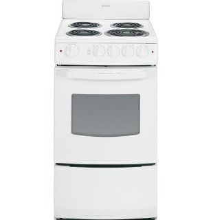 Hotpoint RA820DDWW 20" White Electric Coil Range: Appliances