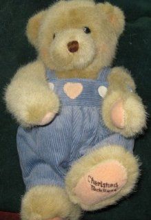 Cherished Teddies Jointed Teddy Bear Plush Blue Corduroy Overalls Retired: Toys & Games