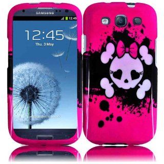 Samsung Pink Skull Design Hard Case Cover for Samsung Galaxy S3 i747 (ATT) / i535 (Verizon)/ T999 (T mobile) / L710 (Sprint) / i9300: Cell Phones & Accessories
