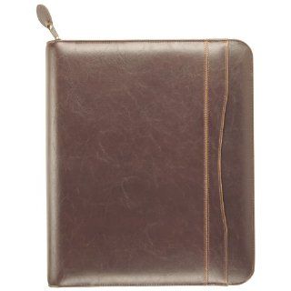 Day Timer Simulated Leather Planner, Zip Closure, Folio Size, 11.4 x 13.5 Inches, Sienna Brown (D48432E) : Appointment Books And Planners : Office Products