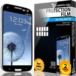 Caseology HD Clarity Color Screen Protector Compatible with Samsung Galaxy S3 [Revised Version] (Black): Cell Phones & Accessories