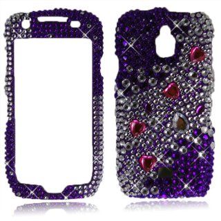 Cellularvilla (Tm) Case for Samsung Exhibit 1 4g T759 Big Purple Diamond Hard Case Cover. Cell Phones & Accessories