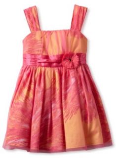 Amy Byer Girls 2 6X Floral Party Dress, Pink, 6X Clothing