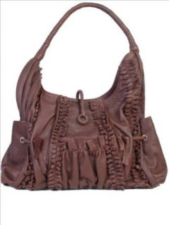 Scully Soft Lamb Leather Handbag 729, Brown: Clothing