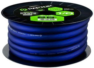 Raptor R51 0 25BL 25 Feet Pro Series Oxygen Free Copper Power Cable, Blue : Vehicle Amplifier Power And Ground Cables : Car Electronics