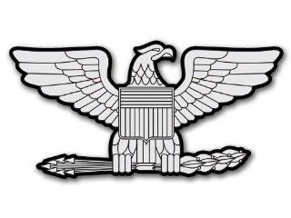 Army Rank COLONEL EAGLE Shaped Sticker (insignia decal) : Other Products : Everything Else