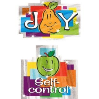 SCBT 37703 20   FRUITS OF THE SPIRIT FOIL BRIGHT pack of 20  Themed Classroom Displays And Decoration 
