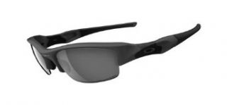 Oakley Men's Flak Jacket Iridium Polarized Asian Fit Sunglasses,Grey Frame/Black Lens,one size: Clothing