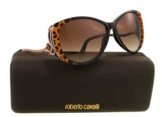 Roberto Cavalli Women's RC741S6105G Cateye Sunglasses,Black,61 mm Roberto Cavalli Clothing