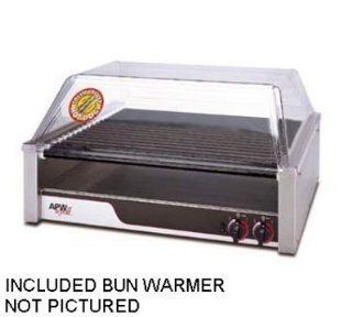 APW Wyott HRS 50SBW 50 Hot Dog Roller Grill w/Bun Storage   Slanted Top, 208v, Each: Kitchen & Dining
