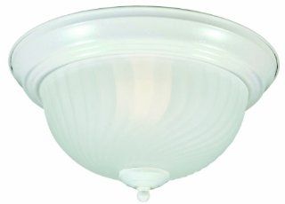 Design House 506634 Millbridge 2 Light Ceiling Mount, 7 Inch by 13.25 Inch, Textured White   Close To Ceiling Light Fixtures  