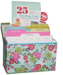 Paper Magic All Occasion Greeting Assortment In Decorative Floral Storage Box (25 Cards With Coordinating Envelopes): Toys & Games