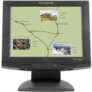 Planar PT1510MX Touch Screen LCD Monitor 15   450:1 1024X 768 PT1510MX VGA SER USB   5 wire Resistive   4:3   Black: Computers & Accessories
