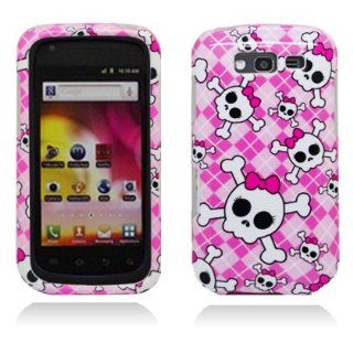 Aimo SAMT769PCIM260 Durable Hard Snap On Case for Samsung Galaxy S Blaze 4G T769   1 Pack   Retail Packaging   Pink Skull: Cell Phones & Accessories