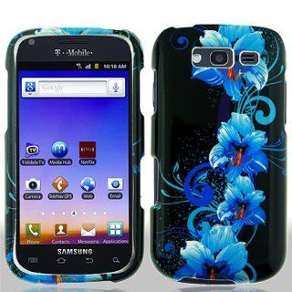 Blue Flower Hard Cover Case for Samsung Galaxy S Blaze 4G SGH T769: Cell Phones & Accessories