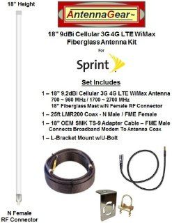 9.2dB 3G 4G LTE WiMax Fiberglass Omni Directional External Antenna Kit for Sprint Franklin Wireless U770 / U772 Plug in Connect Tri Mode USB Modem w/25ft LMR200 Coax Cable: Everything Else