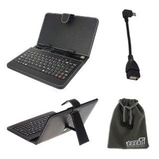EEEKit for Dragon Touch MID 748L MID748P MID748W MID748B Tablet, USB Keyboard Stand Case Cover for OTG 7 Inch Tablet + Micro USB Male to USB A Female OTG Cable (12cm) + EEEKit Protective Storage Pouch Gray for Free: Computers & Accessories