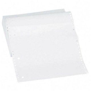 Computer Paper, Plain, 15 lb., 9 1/2x11, White (SPR61191)  Computer Printout Paper 