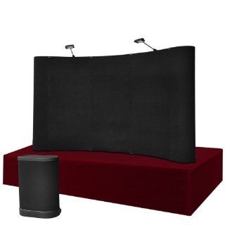 8'x5' Table Top Curved Pop Up Trade Show Display Booth and Podium Kit : Presentation Display Booths : Office Products