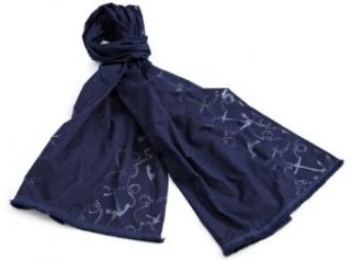 Lilly Pulitzer Women's Murfee Burnout Scarf, True Navy Hanker for An Anchor, One Size at  Womens Clothing store