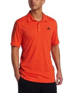 adidas Men's Response Traditional Polo Short Sleeve Top, High Energy/Black, Small : Athletic Shirts : Clothing