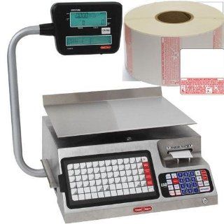 TorRey LSQ 40LKT2 Legal for Trade Label Printing Scale 40 lb x 0.01 lb with 1 case of TR 8040 Safe Handling Lables : Postal Scales : Office Products