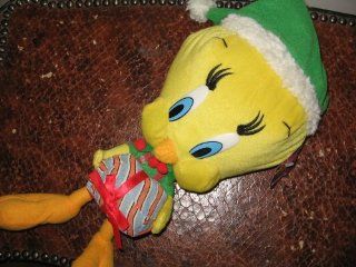 14" Christmas Tweety Bird Plush: Toys & Games