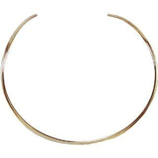 Designer's Flat Circle Choker Necklace 1/Pkg Brass   Furnitureanddecor