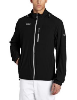ZeroXposur Men's Crest Golf Full Zip Jacket, Black, XX Large: Clothing