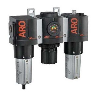 Heavy Duty Filter Regulator Lubricator Pressure Range 5   125 Psi Size: 0.5" F   Air Compressor Accessories  