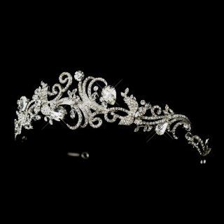 Francesca Antique Rhinestone & Crystal Swirl Wedding Bridal Tiara Headband : Fashion Headbands : Beauty