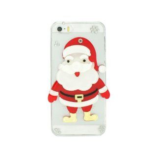 iPremium Case Christmas Series   Cute 3D Full Santa Claus w/ Mirror iPhone 5/5S Case   Handmade DIY   Bling Bling Rhinestones   Perfect Gift (Package includes Extra Crystals & Screen Protector): Cell Phones & Accessories