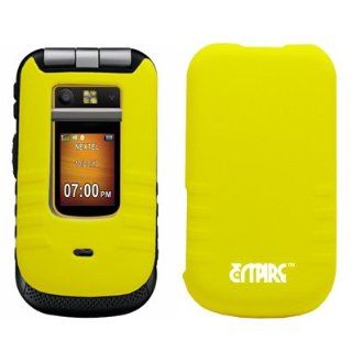 EMPIRE Yellow Rubberized Hard Case Cover for Sprint Motorola Brute I686: Cell Phones & Accessories