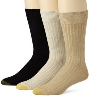 Gold Toe Men's Canterbury Dress Sock, 3 Pack: Clothing