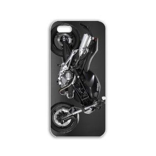 Diy Apple Iphone 5/5S Motorcycles Series ducati monster wide Bikes Motorcycles Black Case of Family Case Cover For Girls Cell Phones & Accessories
