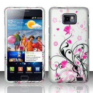 Pink Vine Flower Hard Cover Case for Samsung Galaxy S2 S II AT&T i777 SGH i777 Attain i9100: Cell Phones & Accessories
