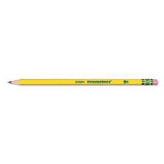 6 Pack Pre Sharpened Pencil, #2, Yellow Barrel, 12/Pack by DIXON TICONDEROGA CO. (Catalog Category: Paper, Pens & Desk Supplies / Pencils / Woodcase) : Wood Lead Pencils : Office Products