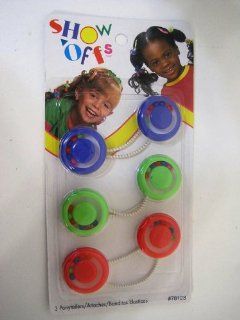 Goody Girls, Kids, Cute Rattle Ponytailers (Red  Green   Purple) : Ponytail Holders : Beauty